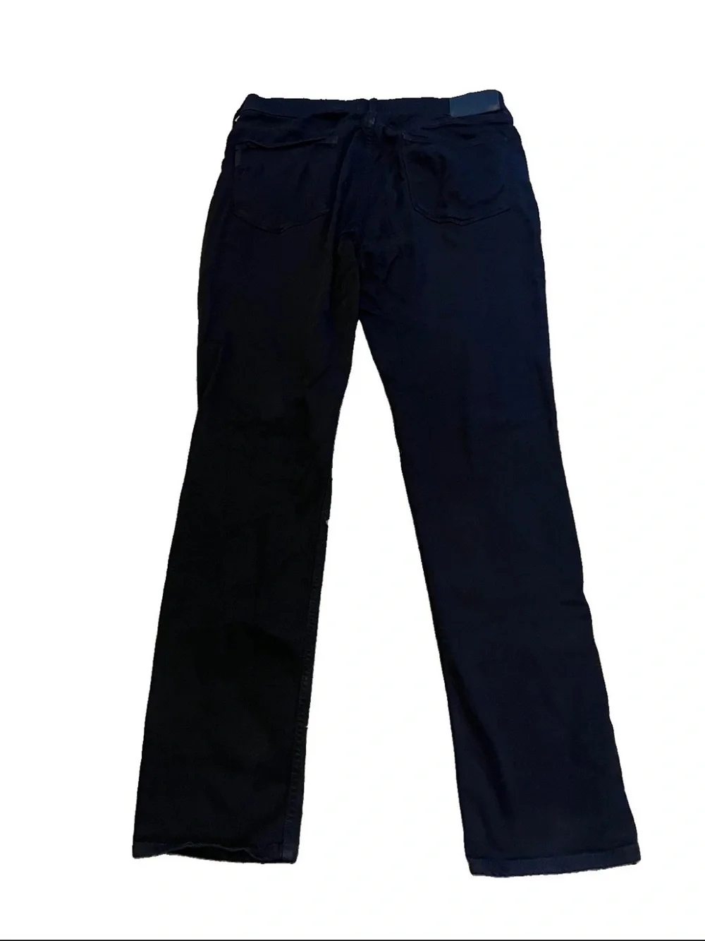Paige Federal Slim Straight Leg Jeans Black Shadow Stretch Denim Mens 32x32